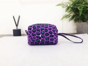 purple leopard print with aqua accents