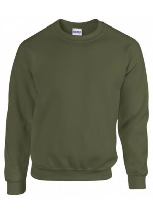 Heavy Blend Adult Crew Neck Sweatshirt, Military Green
