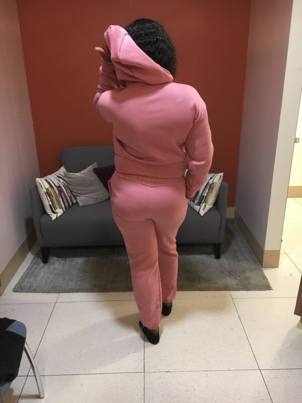 IMG_0345 "LOVE Africa" Ankara Appliqué Hoodie Set – Rose Pink